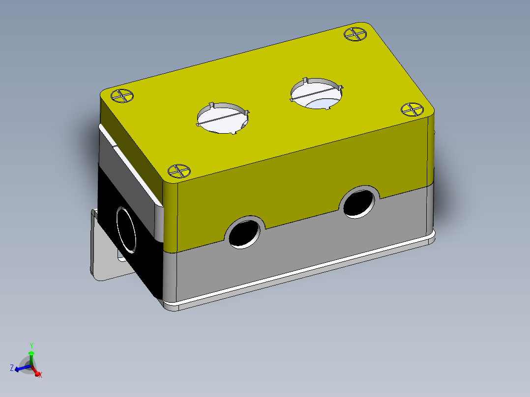 二孔按钮盒组件（施耐德）