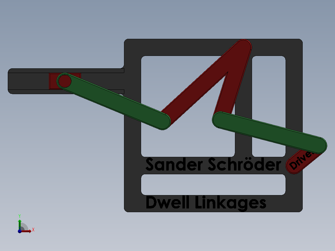 滑动连杆前视图