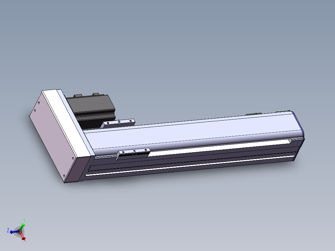 电动滑台模组SDM75右折模型