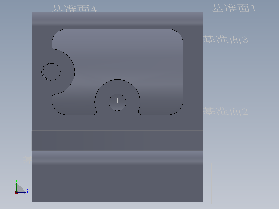 CA6140机床后托架831001的铣底平面夹具设计及加工工艺装备含4张CAD图左视图