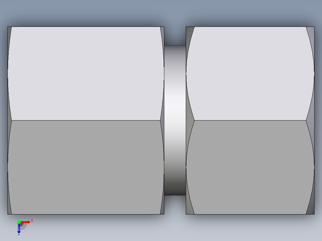 卡套式工业通用硬管接头EO_Swivel_connector_GAI16ZSM71俯视图