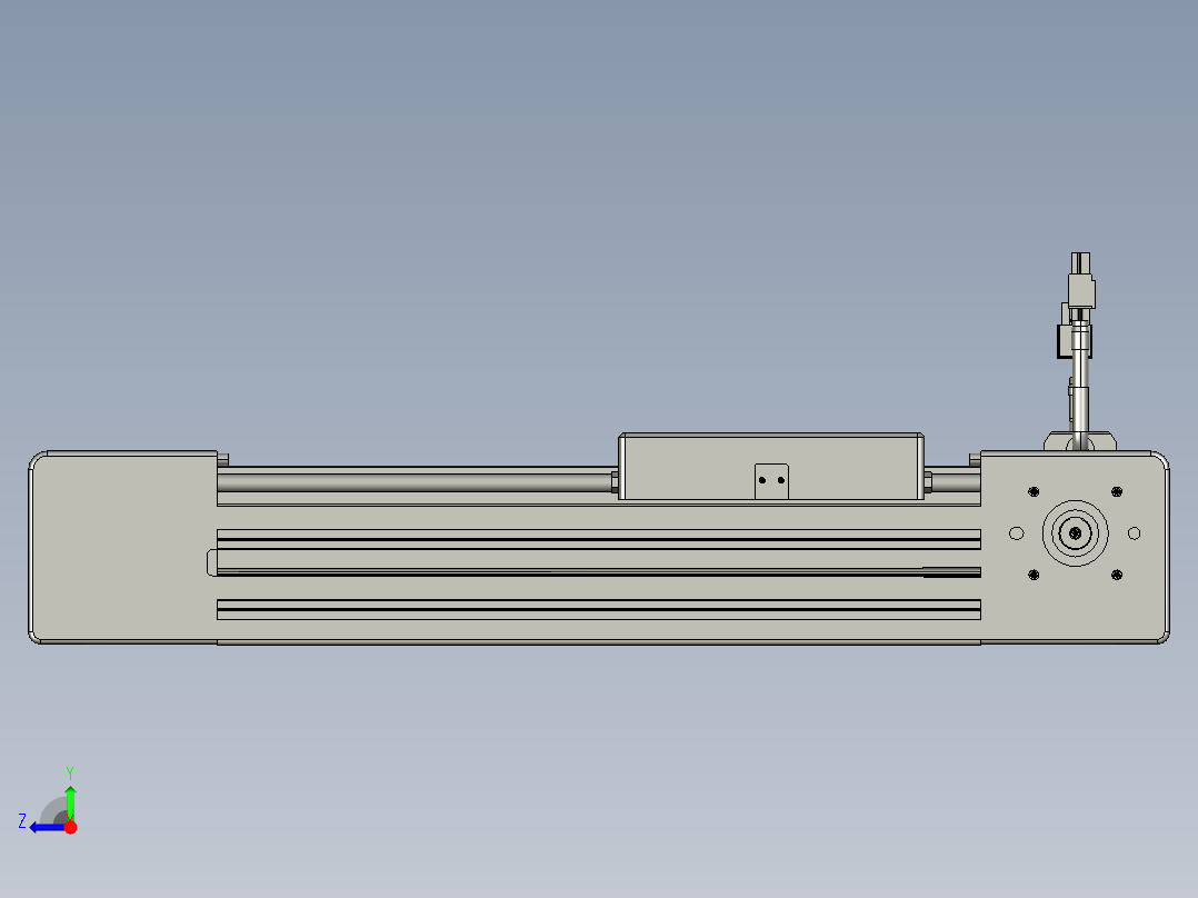 威洛博直线电机模组EB6-L140-S150-L-P40-MS3右视图