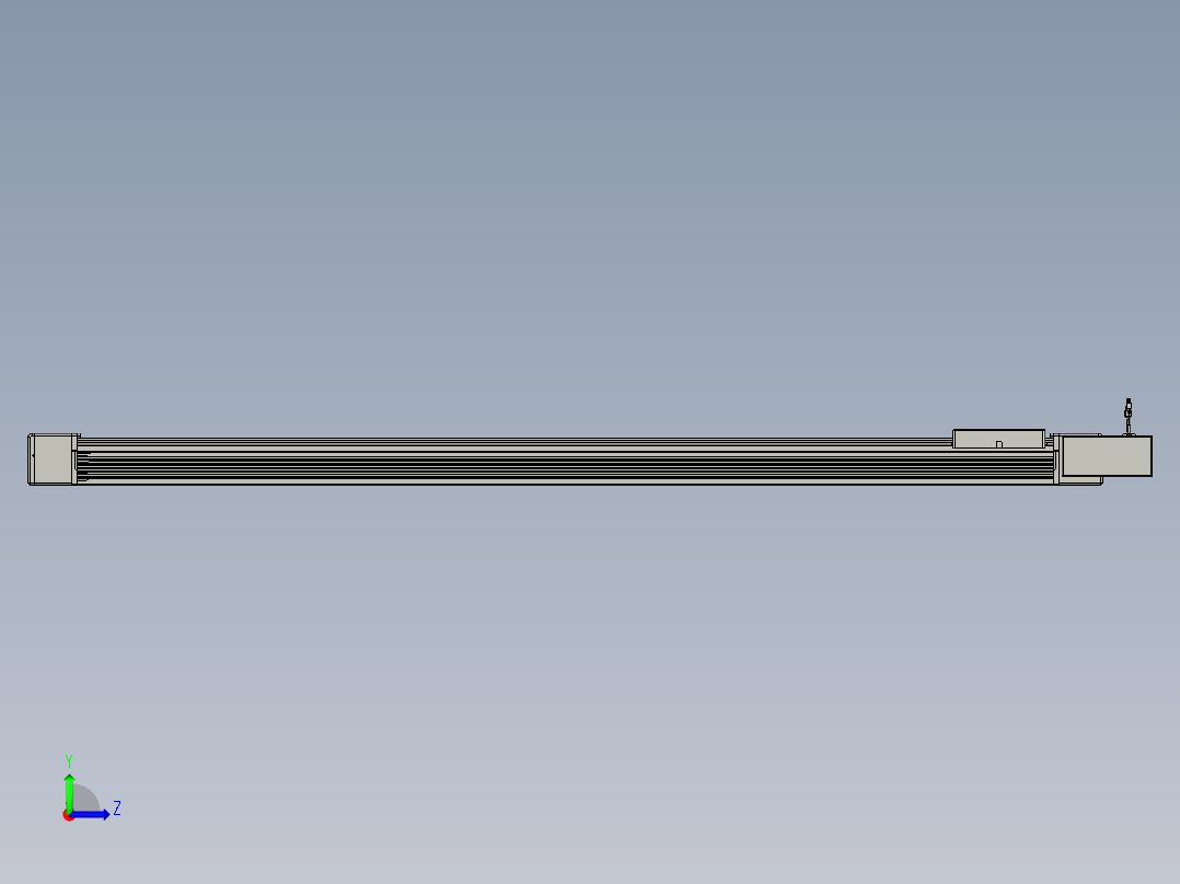 威洛博直线电机模组EB16-L208-S2000-BR-ZP75-MS3-5K左视图
