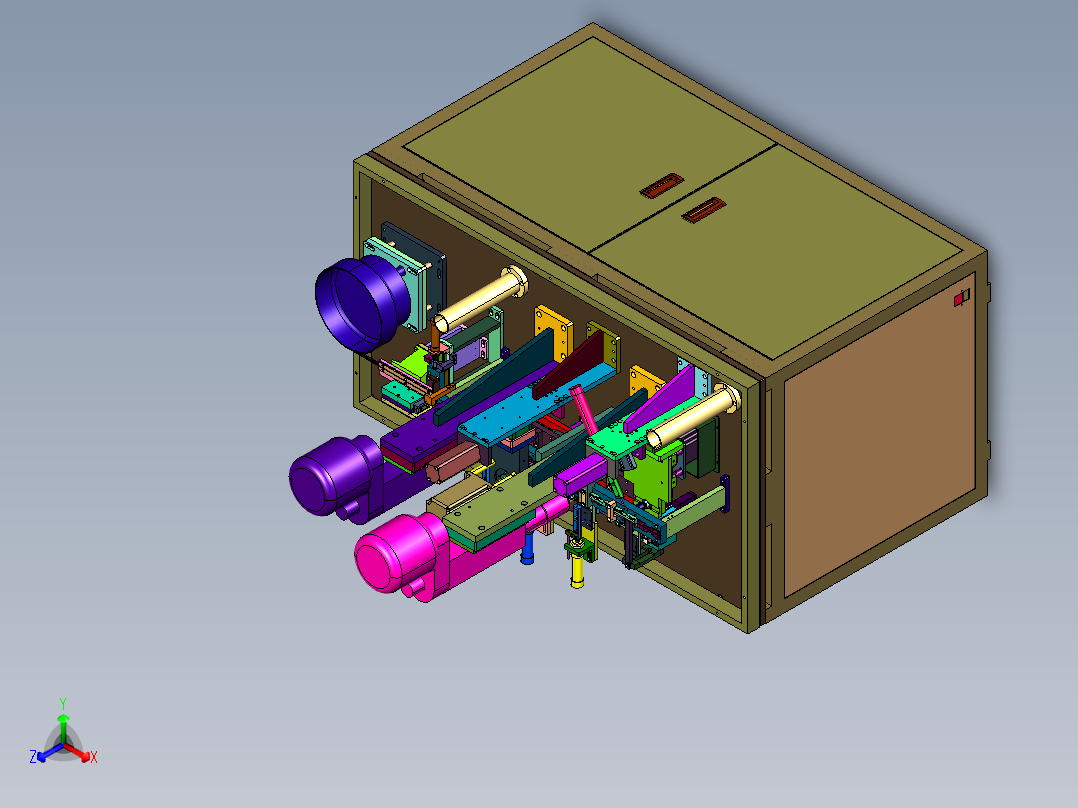 多轴自动钻孔攻丝机正等轴测图