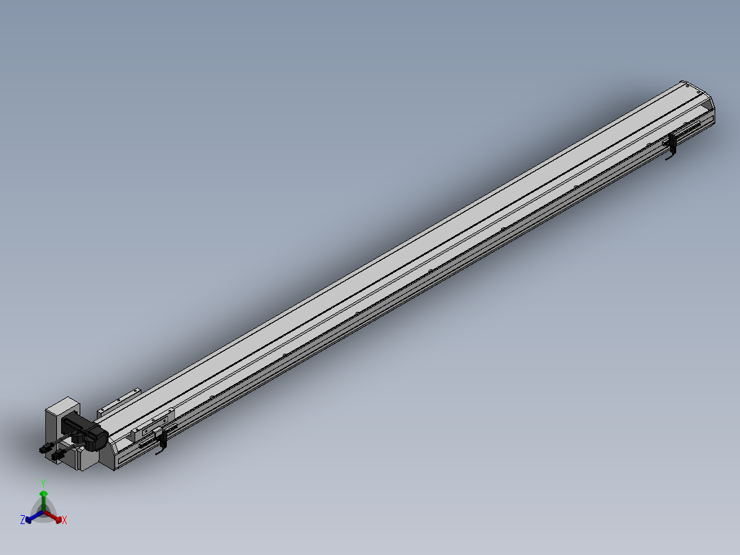 精密模组MT100-L78-1400-LU-M10-C4正等轴测图