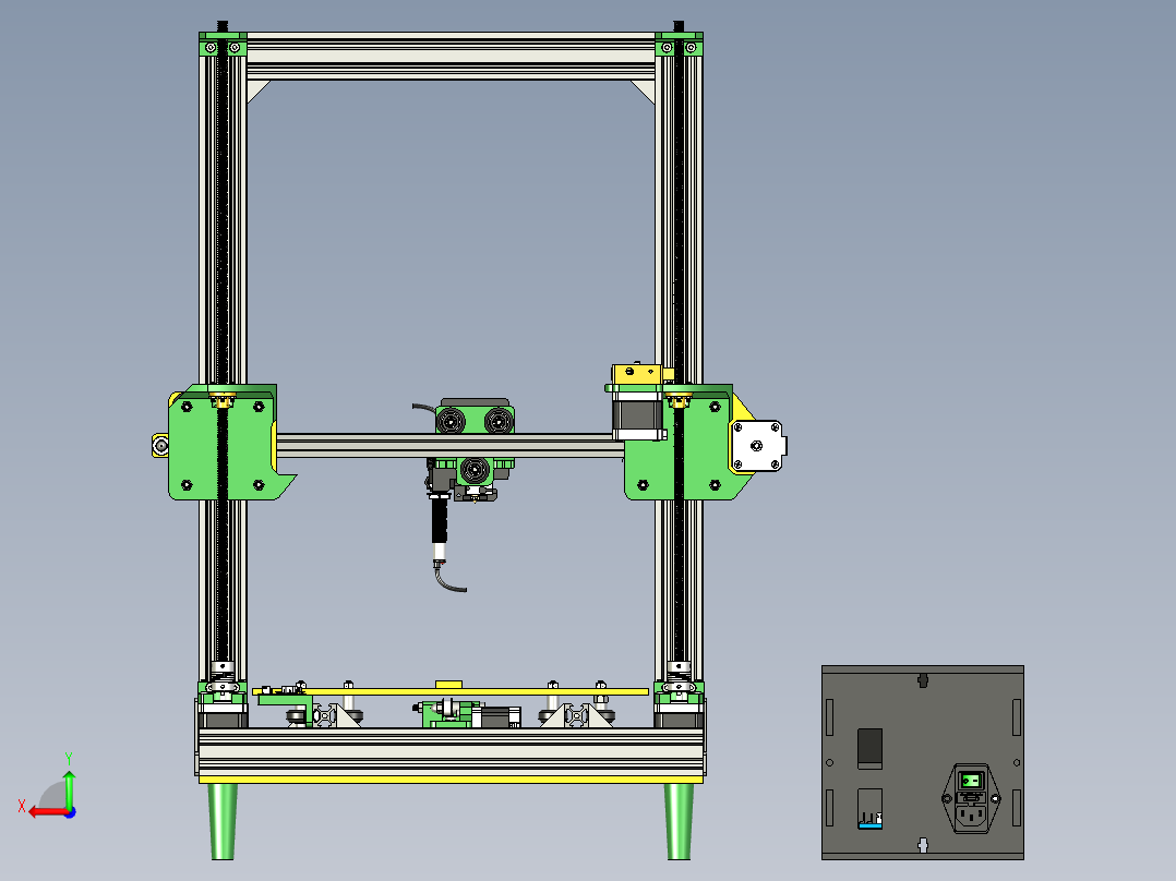 Cairo30 3D 打印机后视图