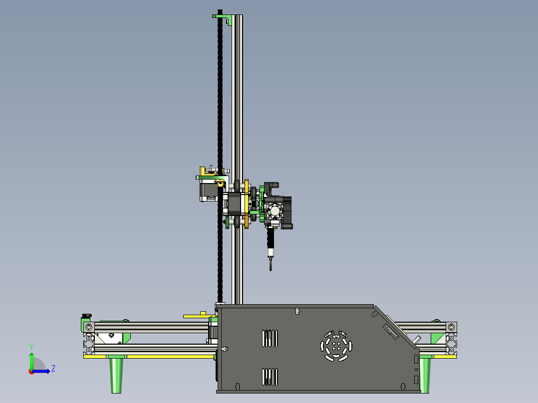 Cairo30 3D 打印机左视图