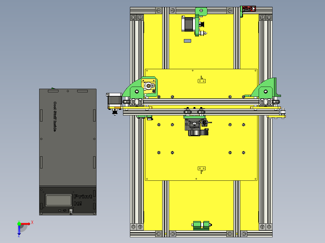 Cairo30 3D 打印机俯视图