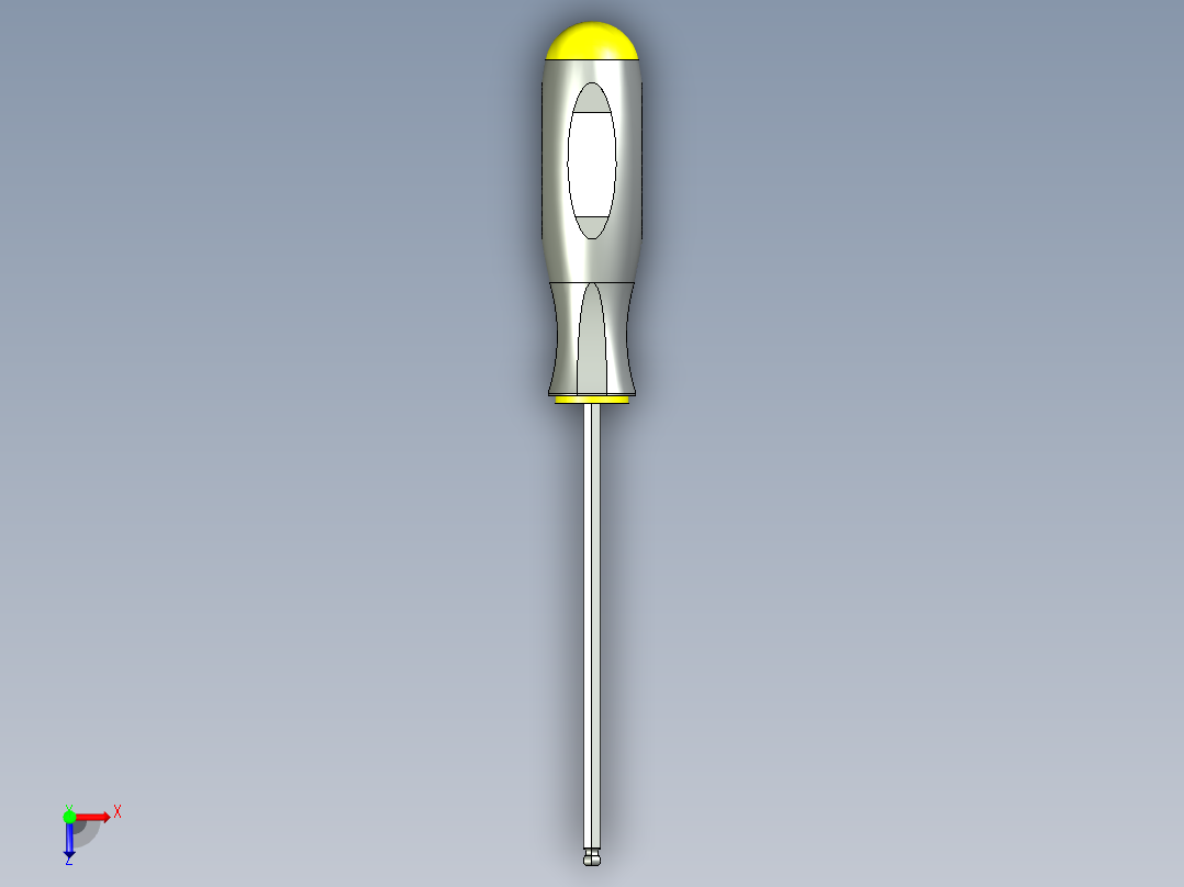 7-64球头六角螺丝刀--sw stp俯视图