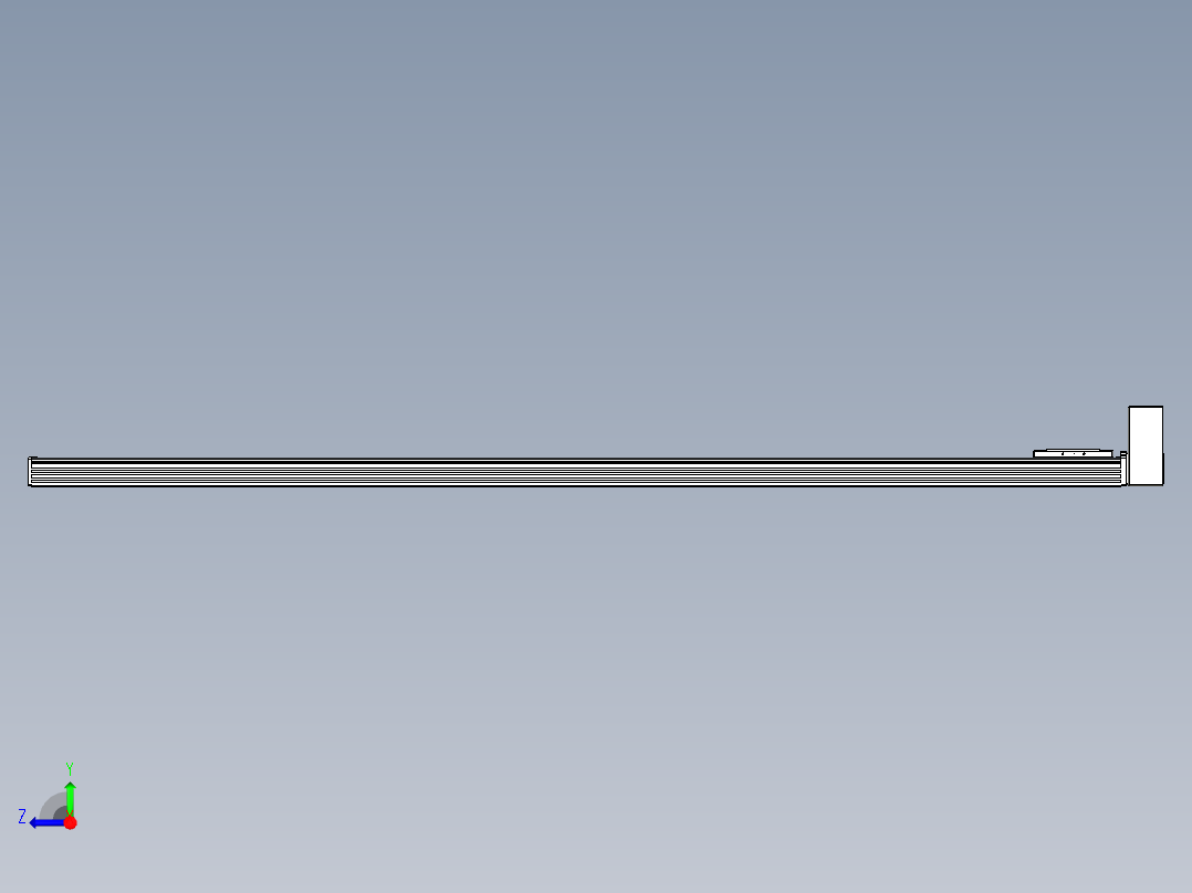 同步带全封闭直线模组TPA-HCB-110D-90-L1850-LU-C-P40-N3右视图