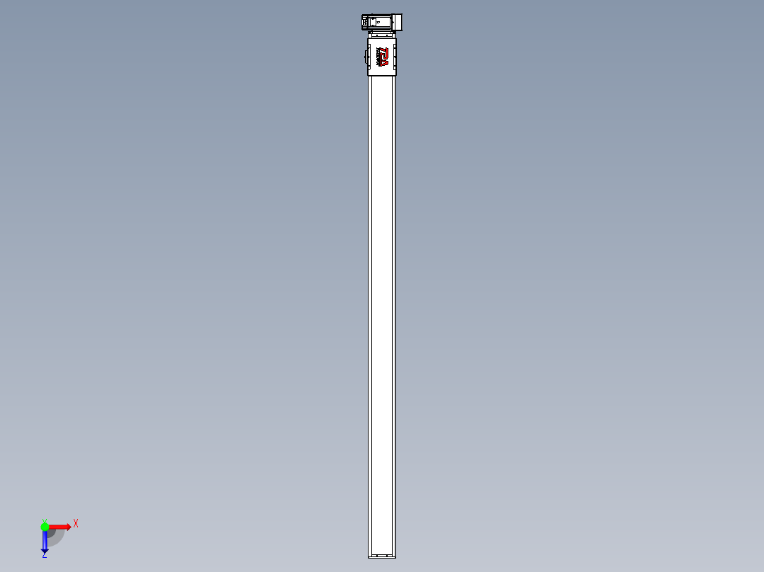 同步带全封闭直线模组TPA-HCB-110D-90-L1850-LU-C-P40-N3俯视图