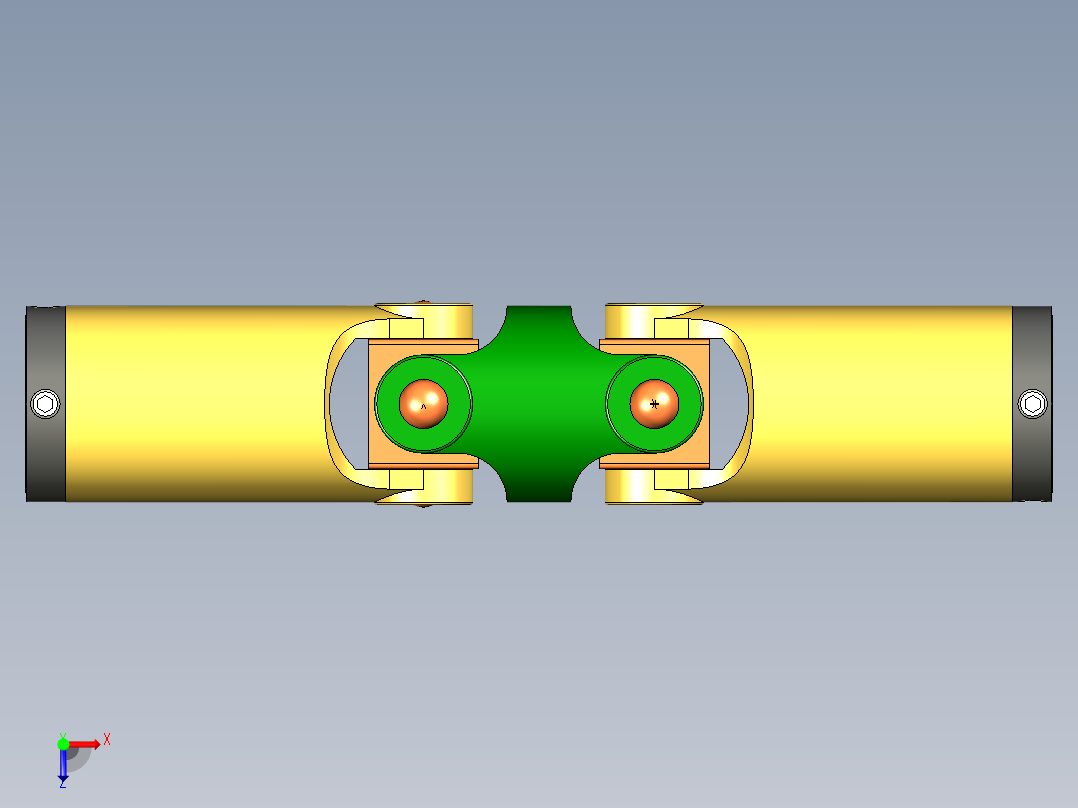 双万向节俯视图