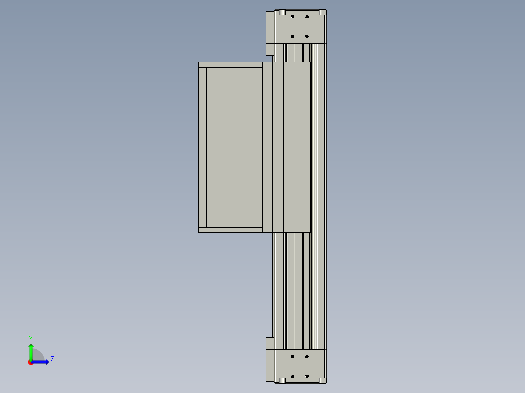 欧规系列-GB8Z-L200-S150-BLR-P75-MS3左视图