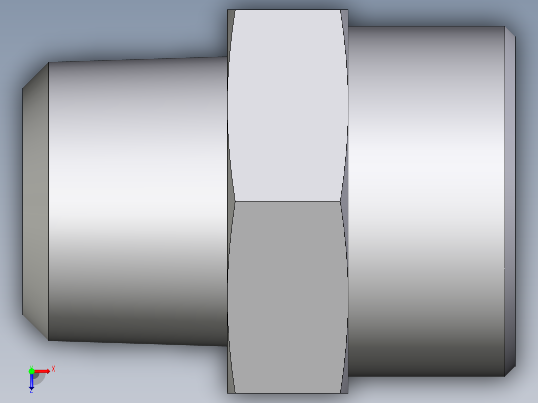 卡套式工业通用硬管接头EO_Male_Stud_connector_GE30S1NPTCFX俯视图
