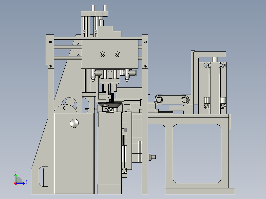 CCD视觉测试机左视图