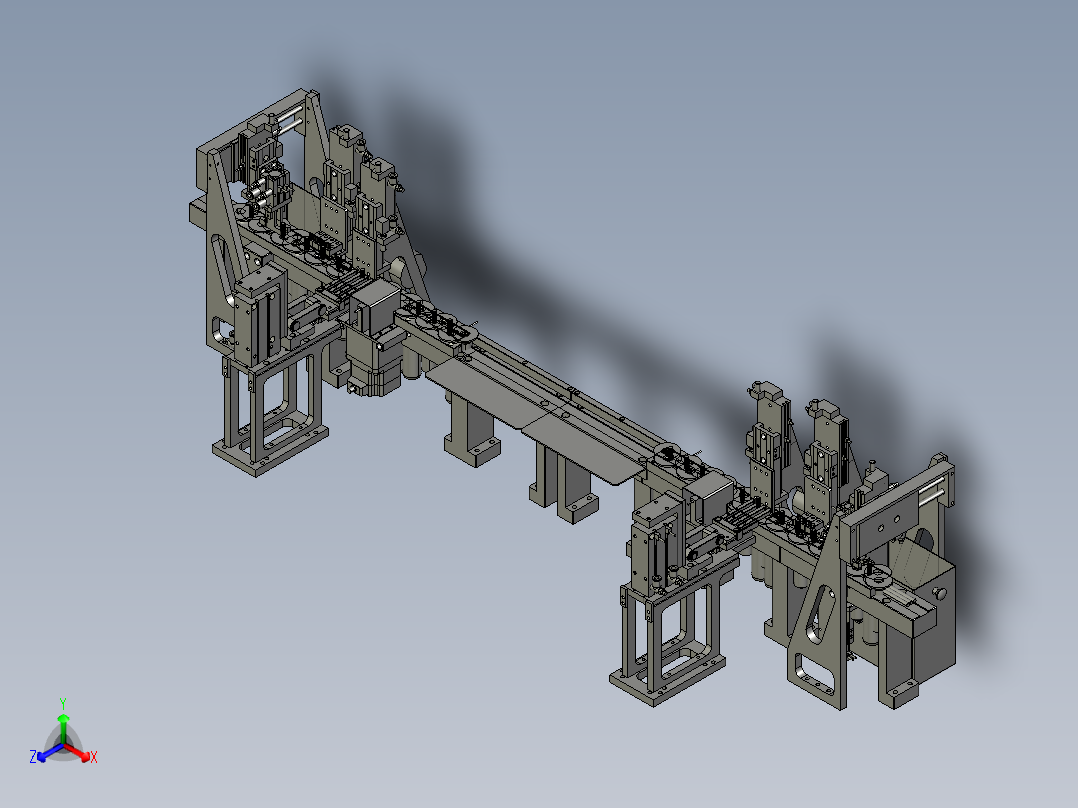 CCD视觉测试机正等轴测图