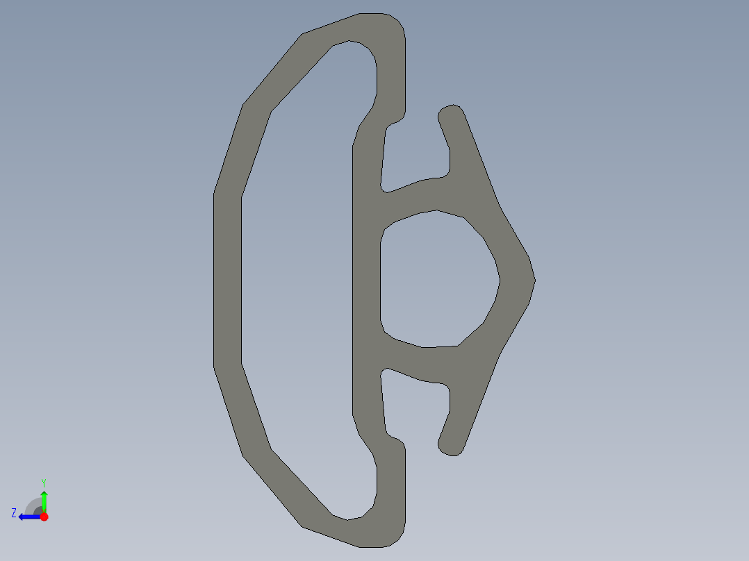 型材-BR 6 SLOT RUBBER SEALING STRIP 3842524623.STEP右视图