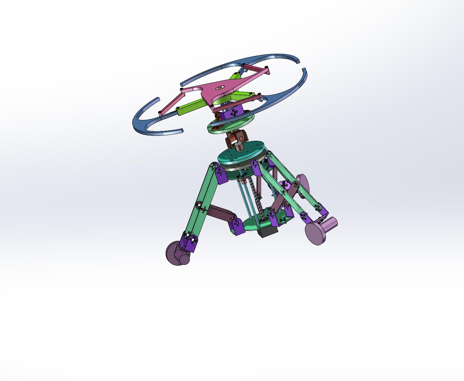 管道清扫机器人机械结构及控制系统设计（三维SW+CAD图纸+说明）