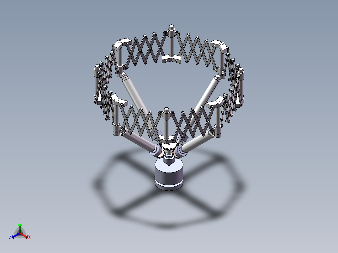 旋转机器正等轴测图