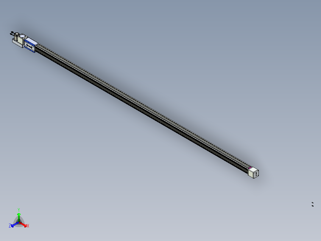 威洛博LB.GB同步带传动--欧规系列GB8-L96-S3850-BL-P40正等轴测图