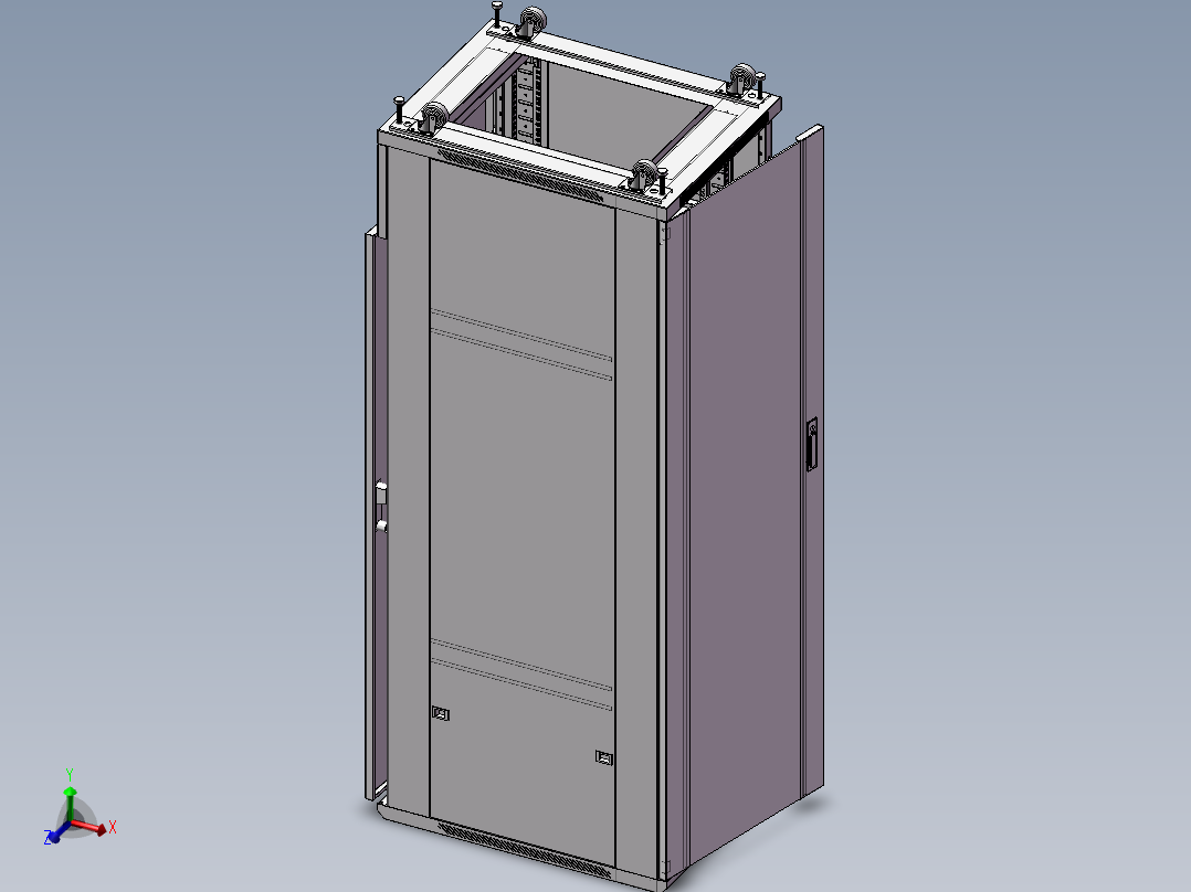 网络机柜 <span style='color: red'>3D</span>模型