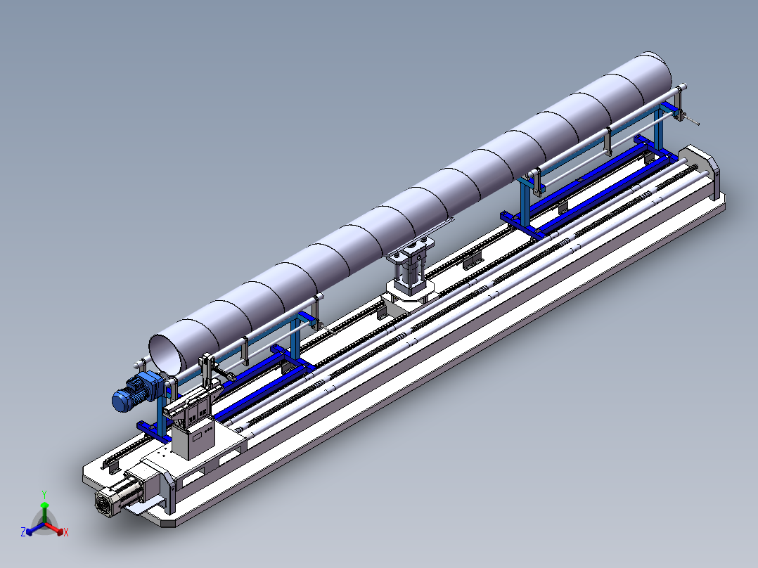 螺旋钢管焊接机sw18正等轴测图
