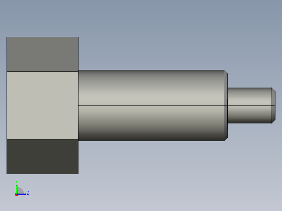 基恩士FU-35TG_kc图纸模型左视图