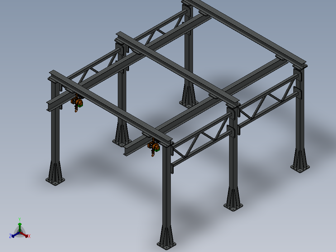 航吊式起重机设计模型