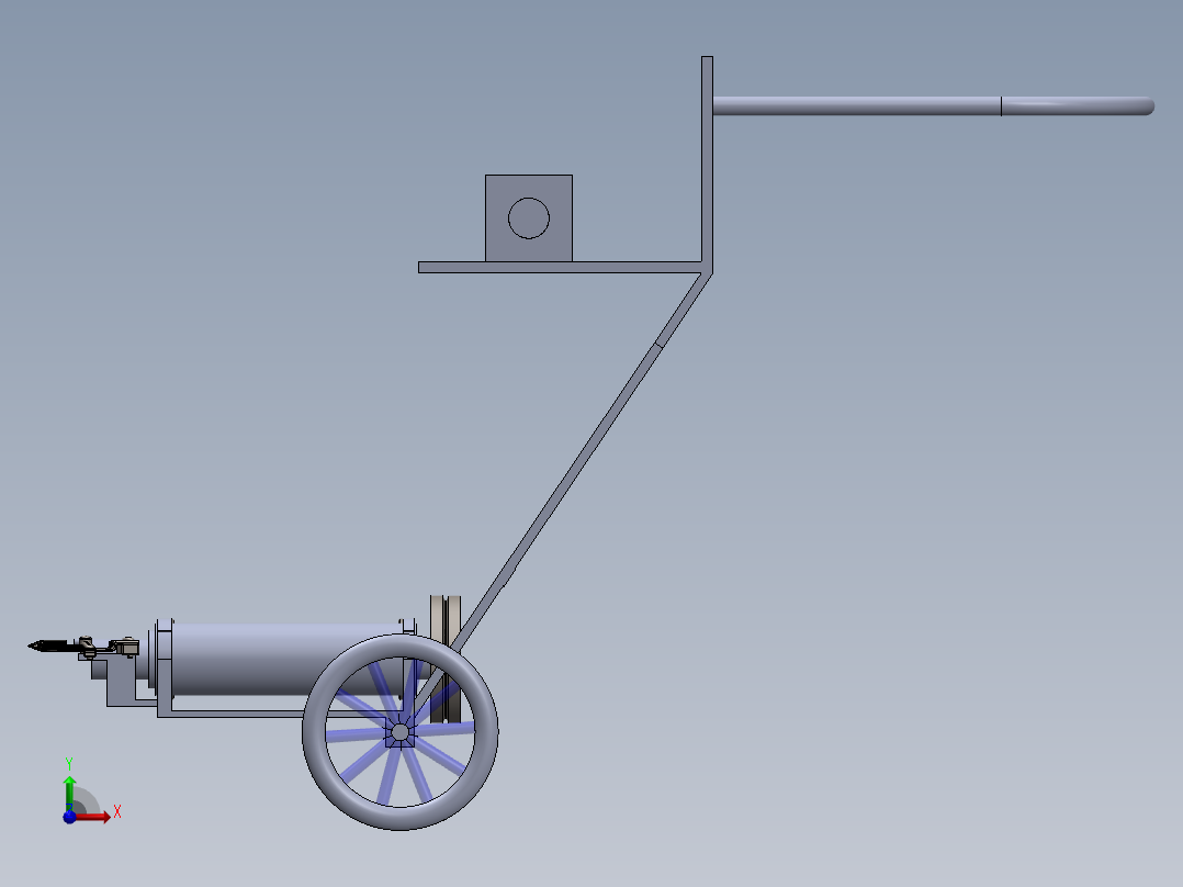 小麦收割机wheat-harvesting-machine-SW前视图
