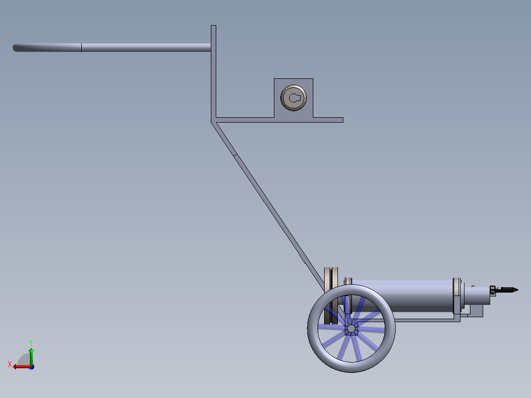 小麦收割机wheat-harvesting-machine-SW后视图