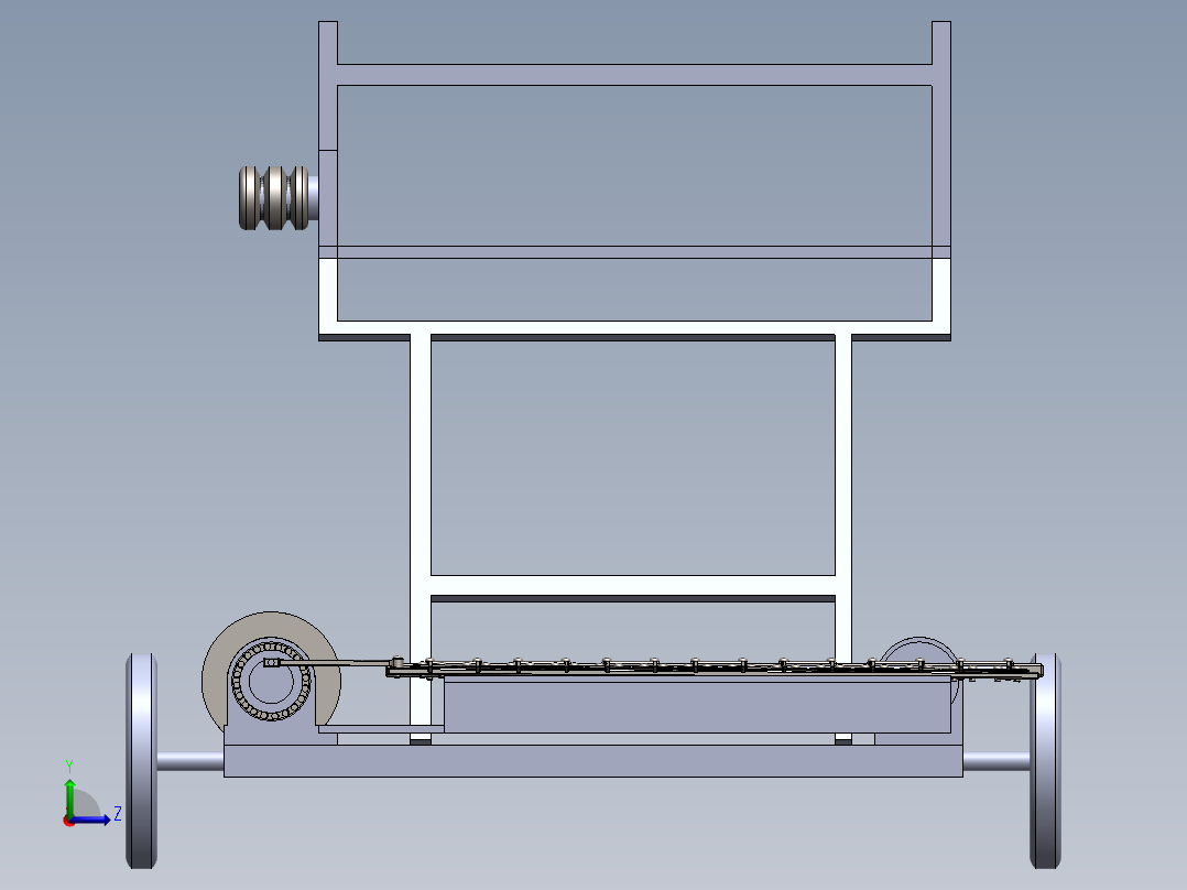 小麦收割机wheat-harvesting-machine-SW左视图