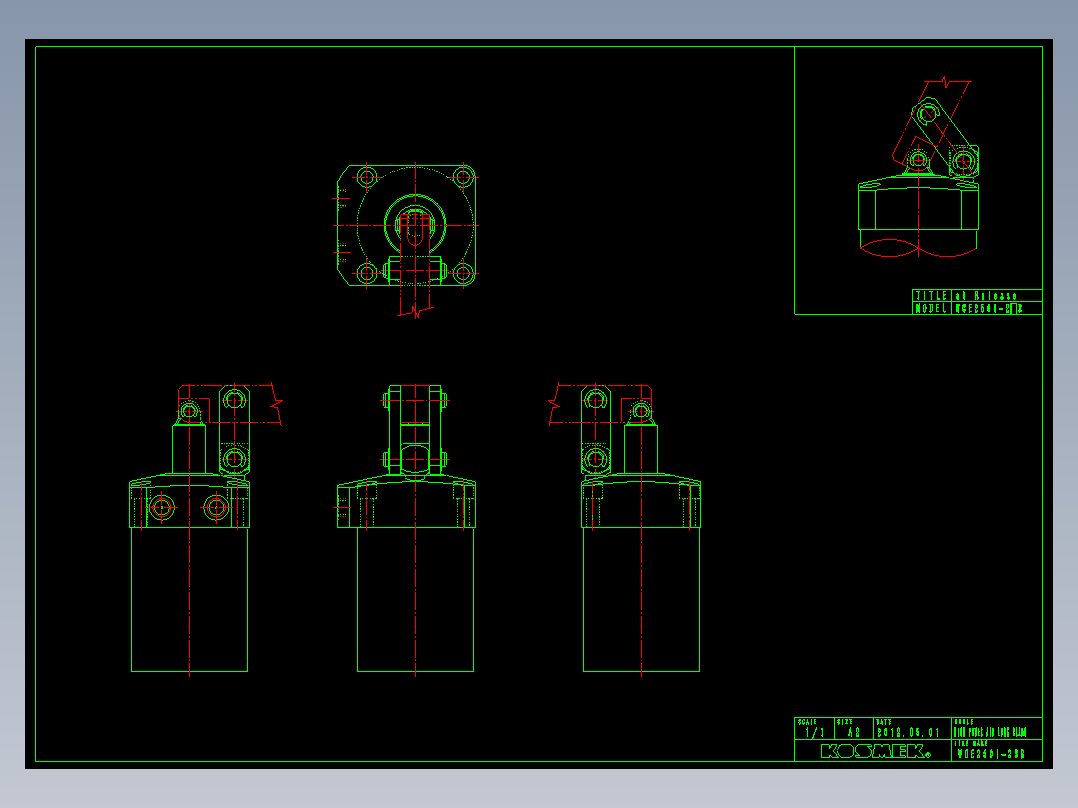 KOSMEKWCE2501-2SR多系列多零件图纸模型多系列多零件图纸模型