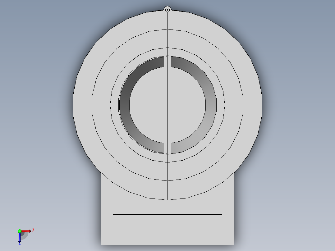 有机肥加工生产用多级筛分装置俯视图