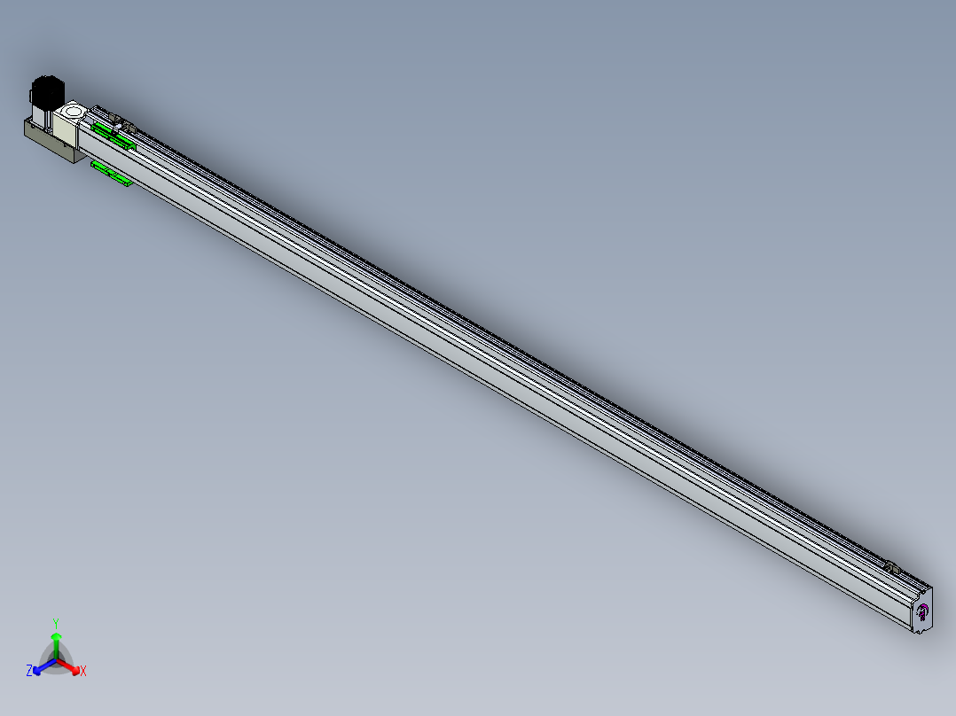 同步带滑台-半封闭B10H-L45-S2300-L-P40-D3