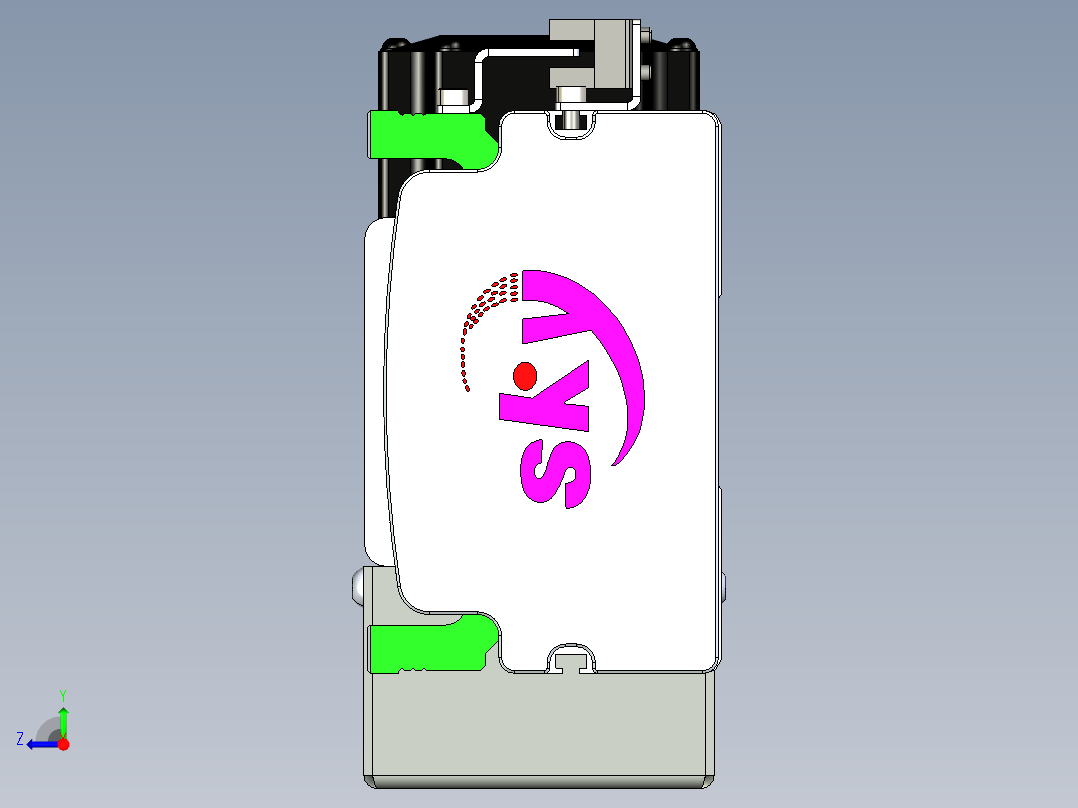 同步带滑台-半封闭B10H-L45-S2300-L-P40-D3右视图