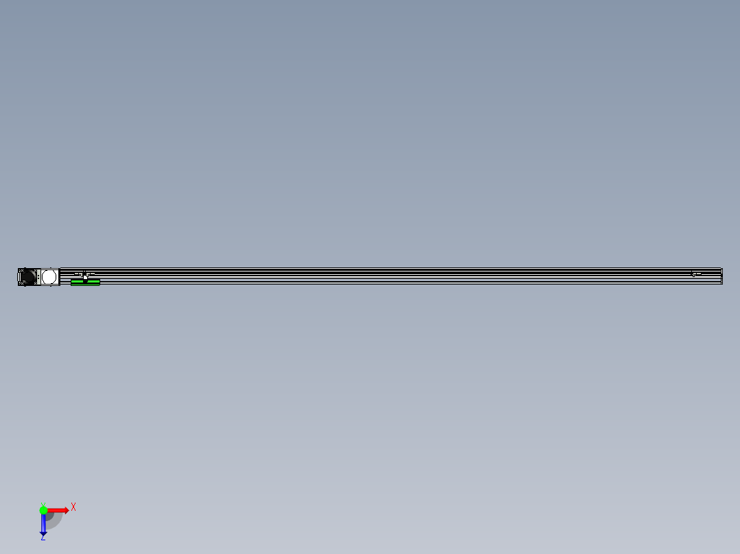 同步带滑台-半封闭B10H-L45-S2300-L-P40-D3俯视图