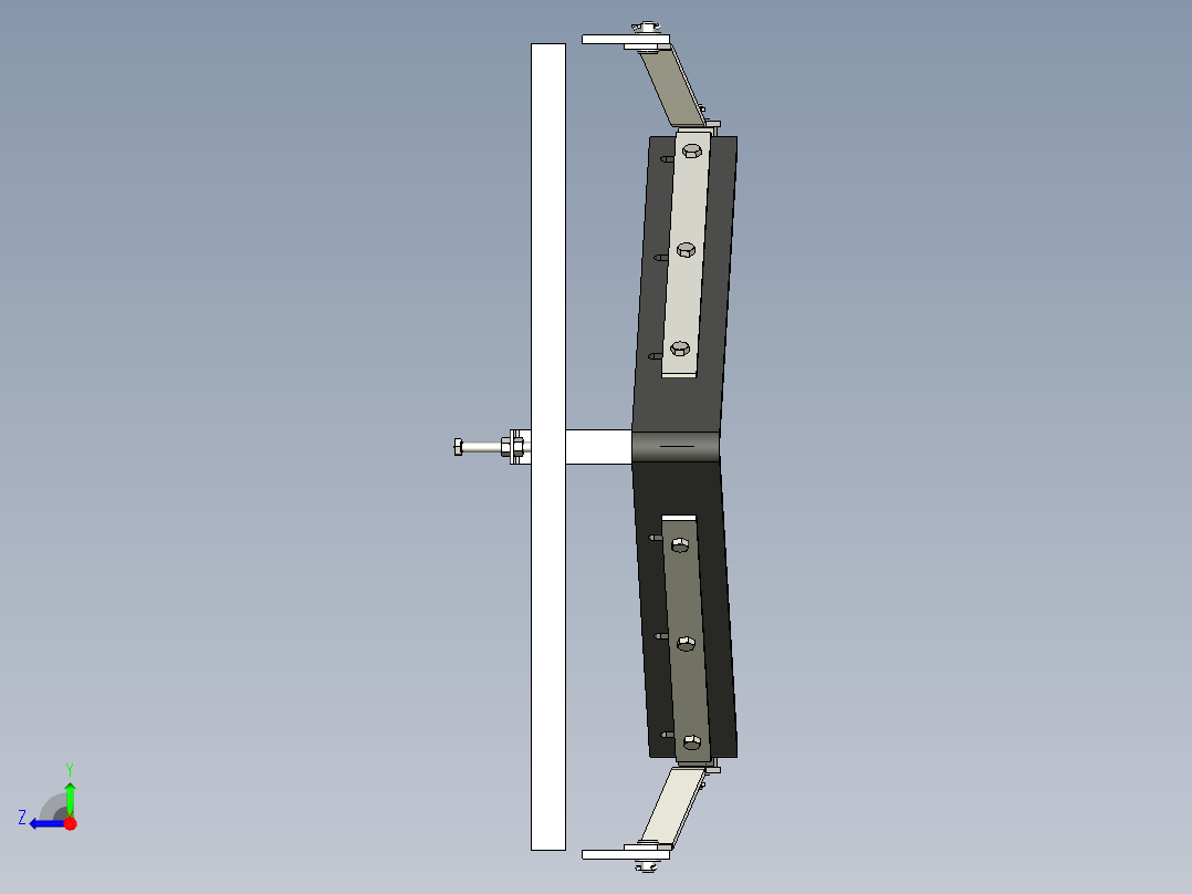 TD75型带式输送机空段清扫器 TD2E0右视图