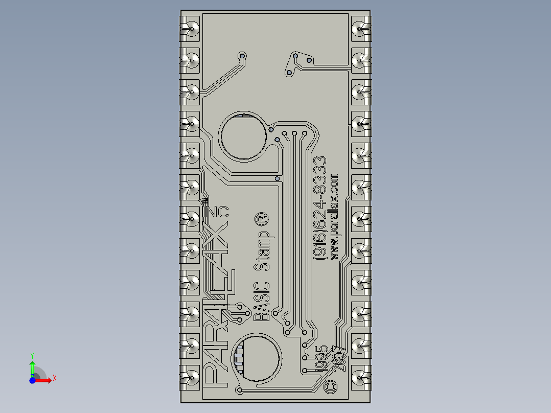 电路板 STP PROE前视图