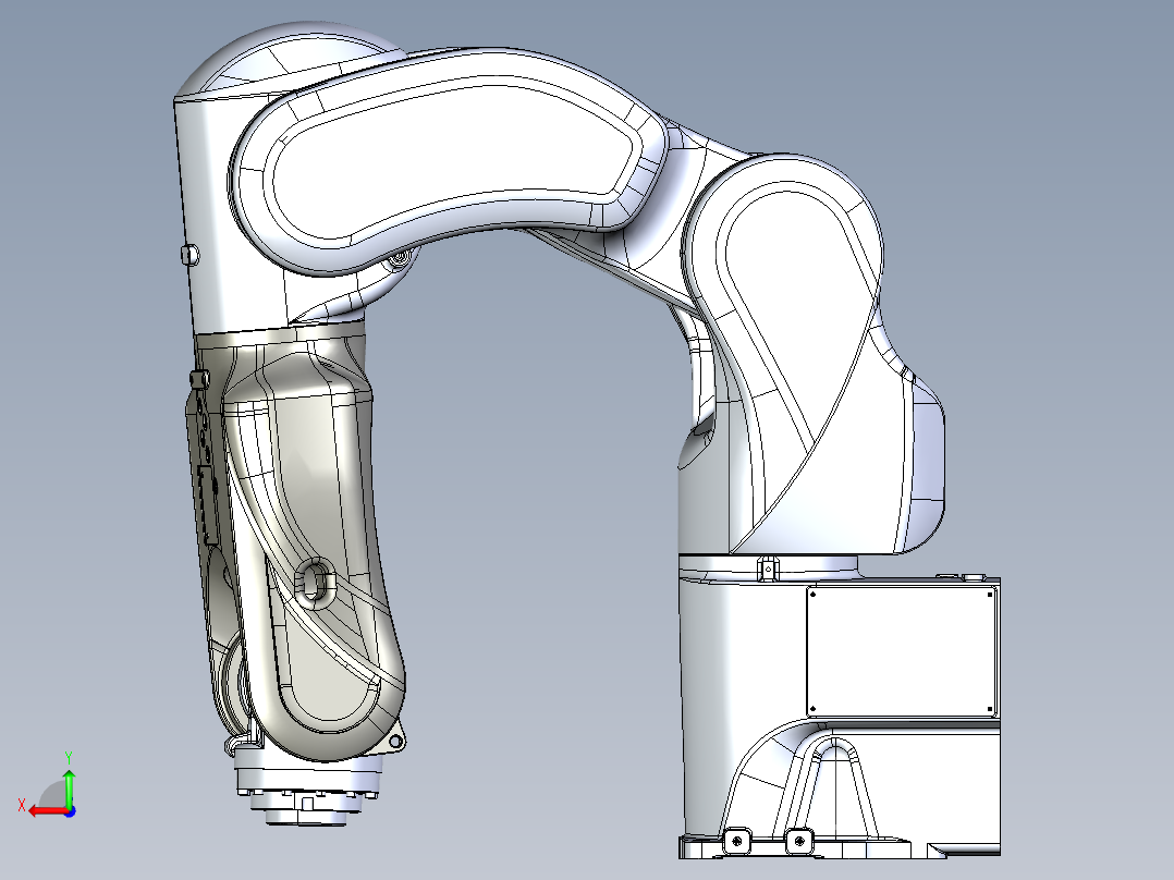那智机器人nachi mz04 01 industrial robot后视图