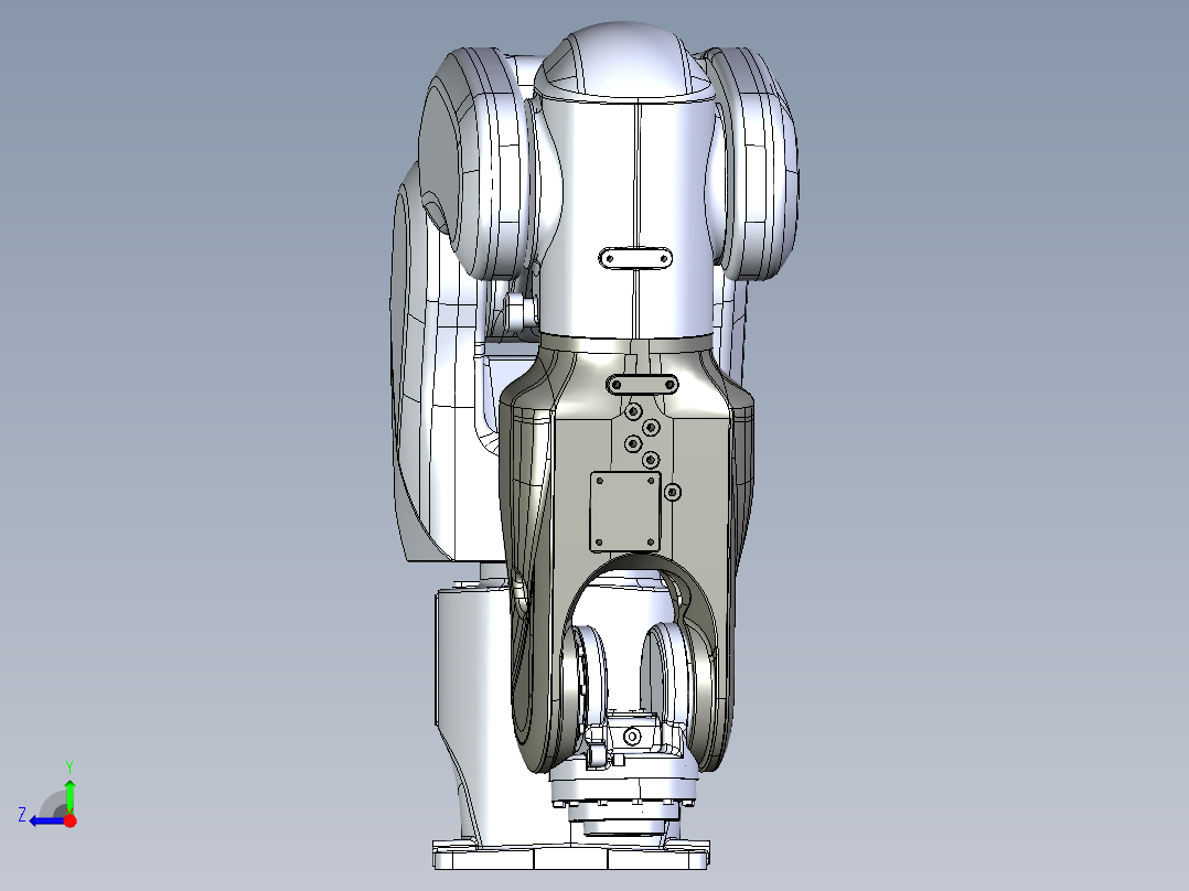 那智机器人nachi mz04 01 industrial robot右视图