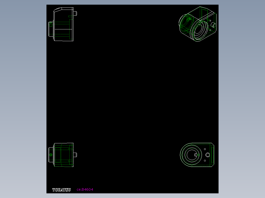 位置顯示器(DD51)(AR)-2D多系列多零件图纸模型
