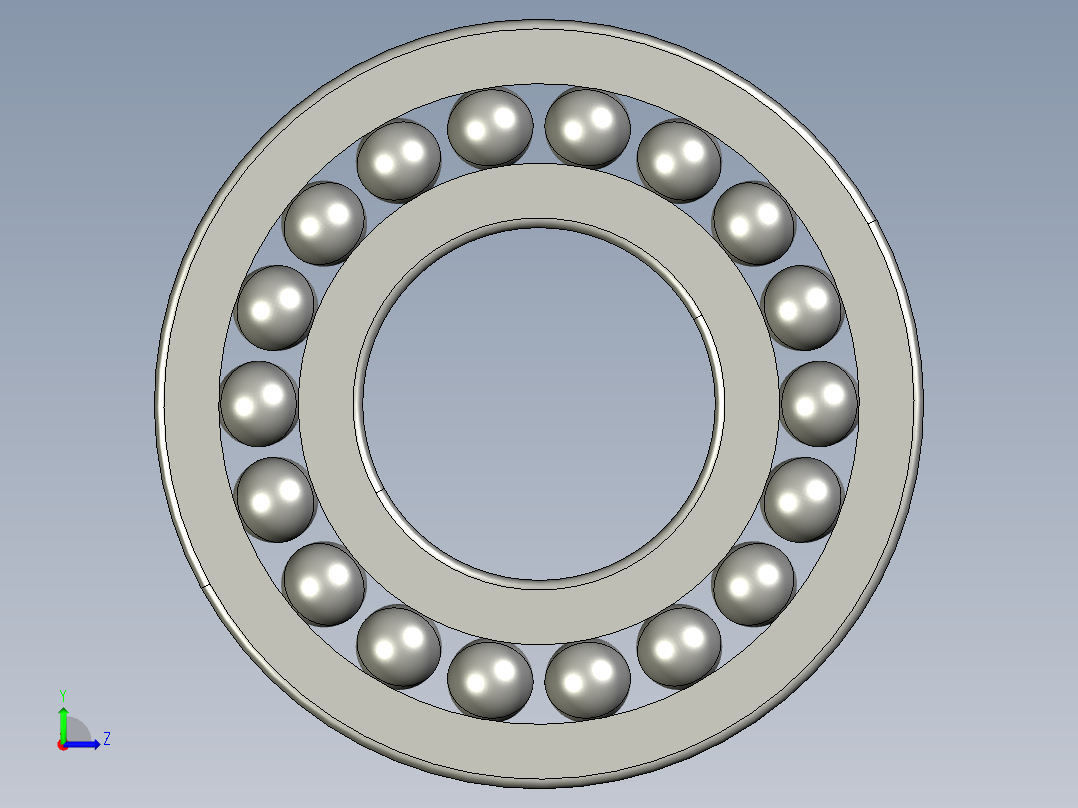 深沟球轴承6322左视图