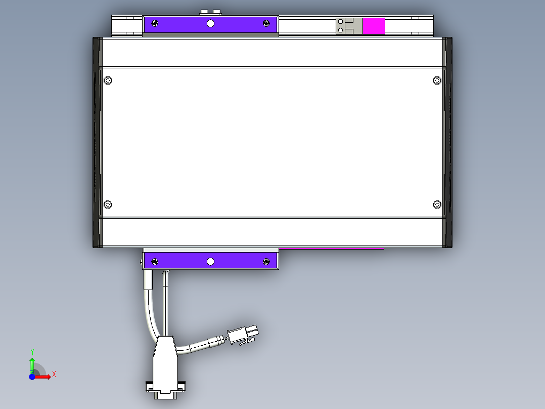 威洛博VL系列直线电机模组-VL17E1-S100前视图