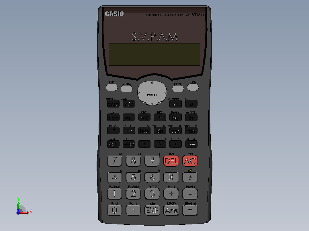 卡西欧计算器7前视图