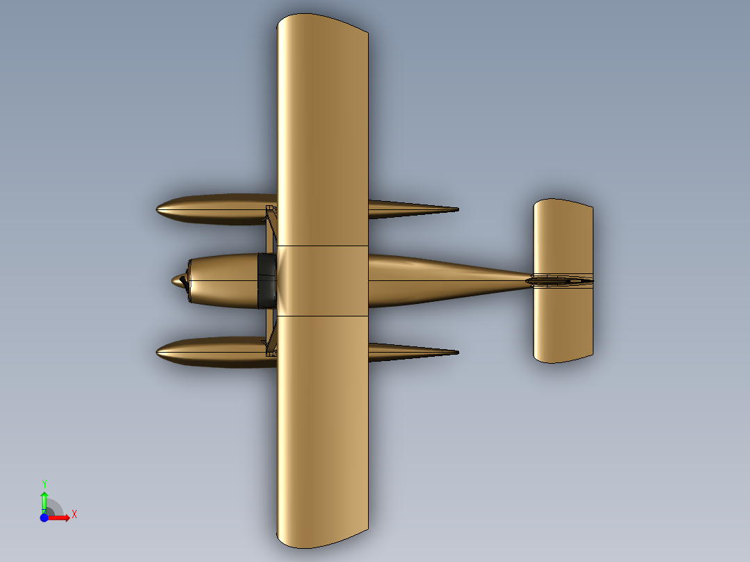 遥控水上飞机 Helio Courier H-295前视图