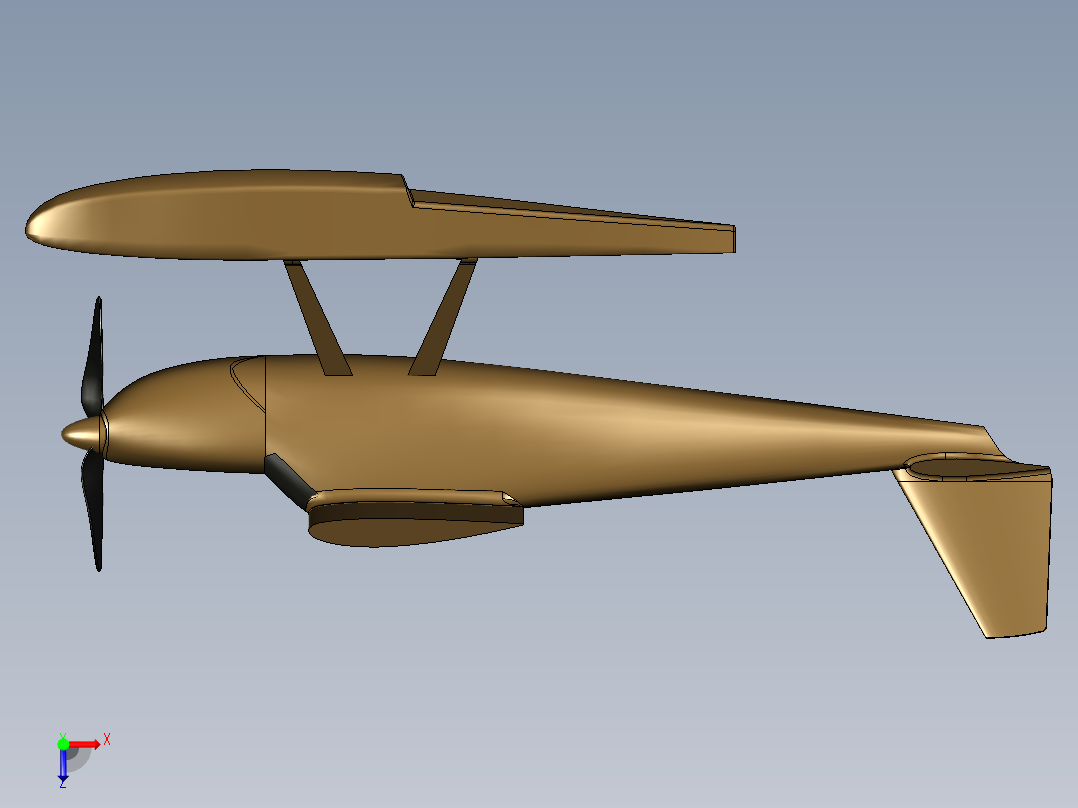 遥控水上飞机 Helio Courier H-295俯视图