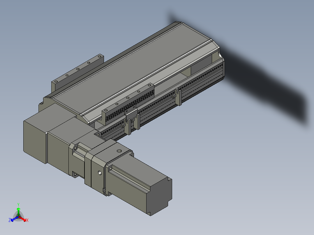 直线模组LHB17-L40-S100-L(B)设计图纸