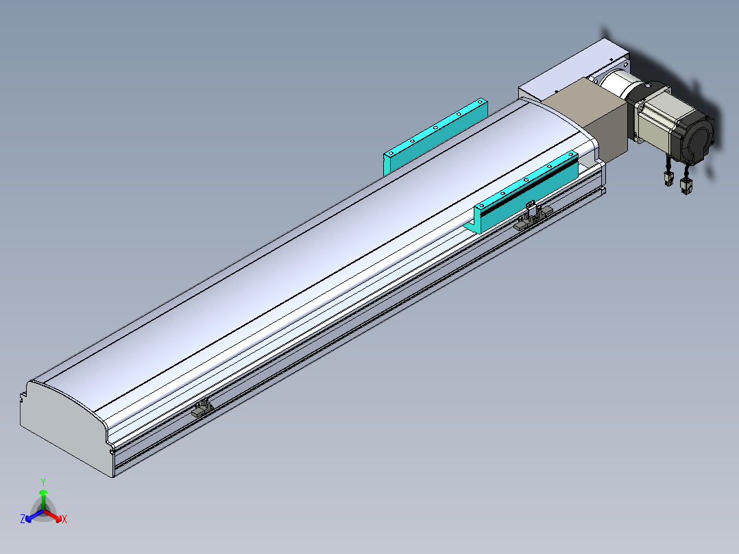 同步带滑台-半封闭B22H-L100-C-S750-L-P75-D3-N5