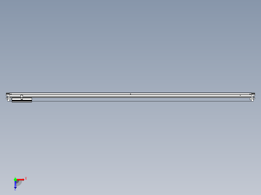 威洛博VL系列直线电机模组-VL22H3-S2300俯视图