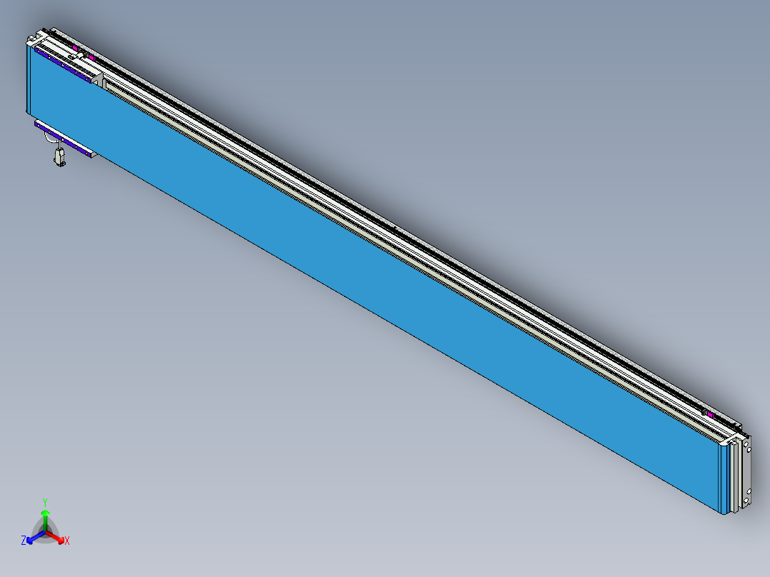威洛博VL系列直线电机模组-VL22H3-S2300正等轴测图